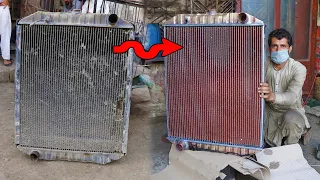 How To Fix a Big Giant Truck Radiator With Amazing Technique By Talented Guys