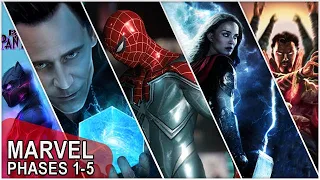 MUC - All Marvel Movies (2008-2024) - Marvel Phase 1 | Phase 2 | Phase 3 | Phase 4 | Phase 5.