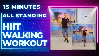 GET SWEATING IN 15 MINUTES: Quick & easy all standing HIIT workout