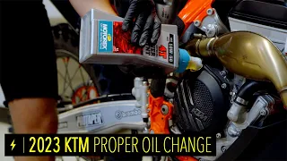 Step-By-Step Oil Change on NEW KTM! | Dennis Kirk Tech Tip