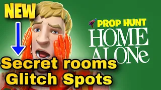 FORTNITE - Prop Hunt Home Alone Glitch Spots + Secret Spots…😱! Chapter 5
