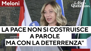 Meloni al contingente italiano in Libano: "La pace non si costruisce a parole ma con la deterrenza"