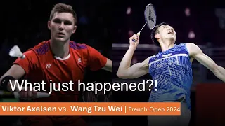 Viktor Axelsen vs. Wang Tzu Wei | French Open 2024 | R16 | What just happened?!