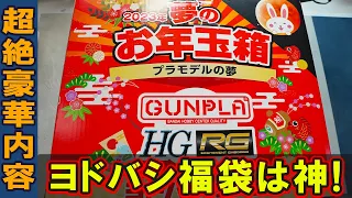 【2023年ガンプラ福袋開封】1.5万円のヨドバシカメラ製ガンプラ福袋の中身が総額〇〇万円でヤバすぎる！最新ガンプラとゴッドハンドのあのニッパーが！！
