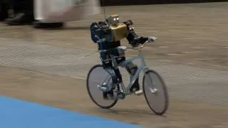 Amazing Bike Riding Robot! Can Cycle, Balance, Steer, and Correct Itself. #DigInfo