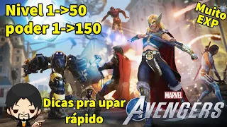 Melhores dicas pra upar rápido (nível e poder) Marvel's Avengers