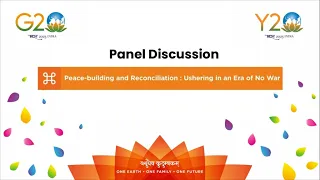 Peace-building and Reconciliation: Ushering in an Era of No War  | Y20 Inception Meet | YASMinistry