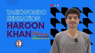 "Chasing Gold: Haroon Khan's Journey to Taekwondo Glory" National Games 2023 Quetta