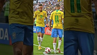 Neymar & Coutinho 💙💛 #football #brazil