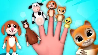 животные палец семья | рифмы во русской | песни для детей | Animals Finger Family | Luke and Lily