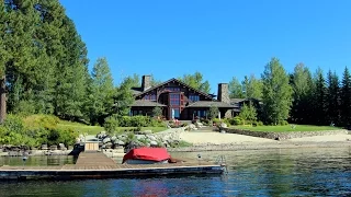 Sandy Lakefront Log Home in McCall, Idaho