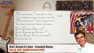 🎸 Don't Dream It's Over - Crowded House Guitar Backing Track with chords and lyrics