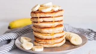 Die fluffigsten Bananen Pancakes - ohne Ei (einfaches Rezept)