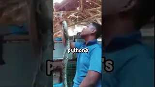 Man Bitten In the SKULL by a Giant Snake