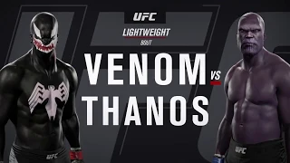Venom vs. Thanos (EA Sports UFC 2) - CPU vs. CPU - Crazy UFC 👊🤪