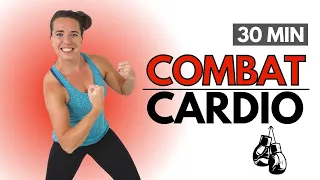 30 Min Cardio Boxing Workout at Home – Fat Burning Exercises – No Equipment