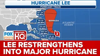 Hurricane Lee Restrengthens Into Major Hurricane, Could Track Dangerously Close To US East Coast