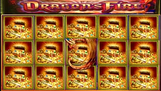 ★★JACKPOT HANDPAY★★$62 BETS★★DRAGON’S FIRE HIGH LIMIT SLOT MACHINE BUENO DINERO MUSEUM SLOTS WMS