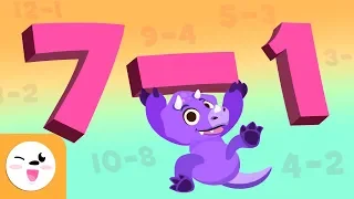 Restas para niños con dinosaurios - Matemáticas para niños - Aprende a restar - Recopilación