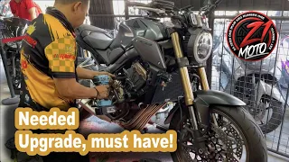 Visited Zero One Moto | Crash Guard+Tank Bag for Honda CB650R | Must have Upgrade!