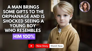 A MAN BRINGS SOME GIFTS TO THE ORPHANAGE AND IS SHOCKED SEEING A YOUNG BOY WHO RESEMBLES HIM 100%...