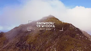 Drone footage of Mount Snowdon, North Wales.