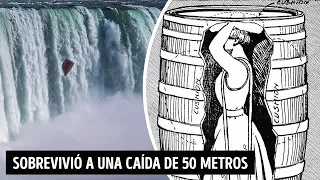 Solo ella pudo sobrevivir a la caída de las cataratas del Niágara en un barril de madera