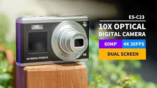 E-Sky |  Back to The Digital Camera Era,  Dual View Super 10X Optical  Zoom For Travel