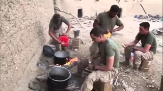 Cooking During Combat in Afghanistan - U.S. Marines 1st Battalion 8th Marine Regiment