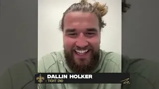 Dallin Holker's first interview with New Orleans Saints