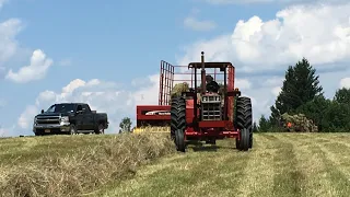IH Tractors Baling Hay In Erieville NY 2019