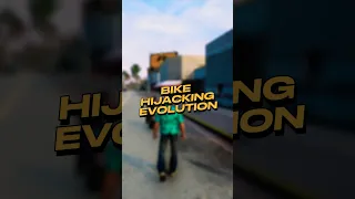 EVOLUTION OF BIKE HIJACKING  / GTA COMPILATIONS / GTA PLAY #gta #gaming #compilation