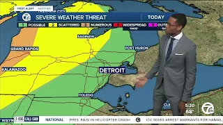 Metro Detroit Weather: Hot and humid again, chance for severe storms