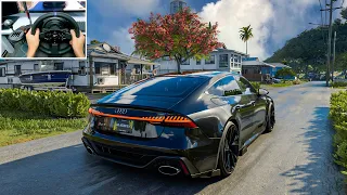 Audi RS7 Sportback - The Crew Motorfest | Thrustmaster T300RS Gameplay