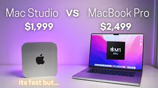 $2000 Mac Studio vs $2500 MacBook Pro - Performance vs Portability