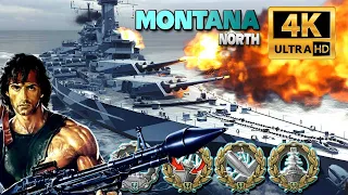 Battleship Montana aggressive play - World of Warships