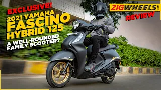 EXCLUSIVE: 2021 Yamaha Fascino 125 Hybrid Road Test Review | Better Than Ever Before? | ZigWheels