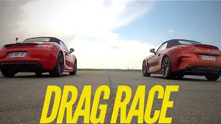 Drag Race : BMW Z4 M40i VS Porsche Boxster GTS