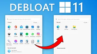 Debloat Windows 11 Installations With Just 2 Clicks