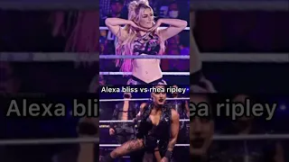 Alexa bliss vs Rhea Ripley comparison  #shorts