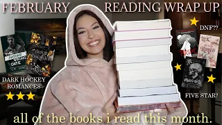 every book i read in february and what i thought about them!! (monthly wrap up) 📚🌟