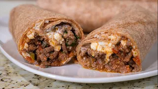 Burritos De Picadillo | Recetas Mexicanas Faciles