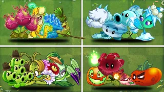 Random 11 Team 04 Plant Max Level Vs Team Zombie Level 5? - Who Will Win？- PvZ 2 Team Plant