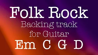 Folk Rock Em C G D, backing track for Guitar in E minor, 124bpm. Have fun!