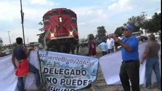 Maquinista del tren No. 4041 atropella a manifestantes