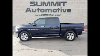 2012 RAM 1500 CREW SHORT BIG HORN HEMI TRUE BLUE WALK AROUND REVIEW 9T423AB SOLD! www.SUMMITAUTO.com