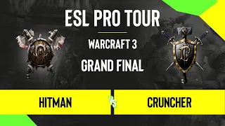 WC3 - Hitman vs. CrunCher - DreamHack Warcraft 3 Open: Summer 2020 - Grand Final - AM