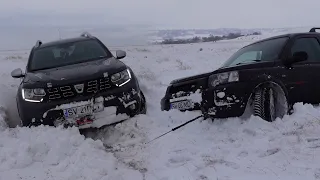 Dacia Duster vs Land Rover Freelander Deep Snow Offroad