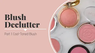 BLUSH DECLUTTER: Part 1 - Cool Toned Blush (with swatches)