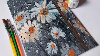 Rainy Day Painting || Easy Acrylic Painting for Beginners Step by Step 🌧